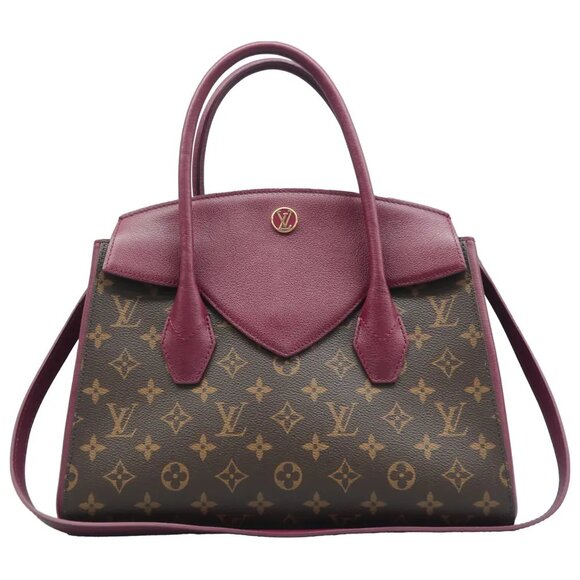 Louis Vuitton Handbags - 100% Authentic Louis Vuitton Florine Brown&Purple Monogram Canvas Satchel